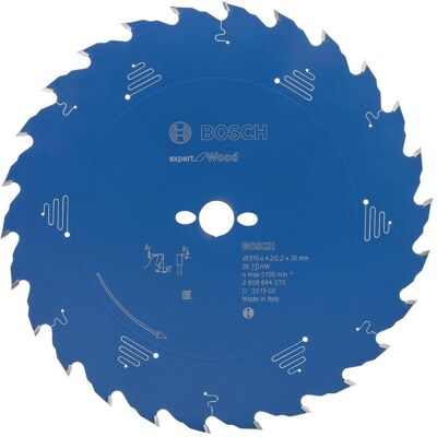 Bosch Professional Zubehör, Sägeblatt, Kreissägeblatt Expert for Wood, 370 x 30 x 4,2 mm, 26 Bosch Professional Zubehör, Sägeblatt, Kreissägeblatt Expert for Wood, 370 x 30 x 4,2 mm, 26