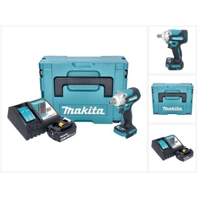 Makita, Bohrmaschine + Akkuschrauber, DTW 301 RM1J Akku Schlagschrauber 18 V 330 Nm 1/2" Brushless + 1x Akku 4,0 Ah + Ladegerät + (Schlagschrauber) Makita, Bohrmaschine + Akkuschrauber, DTW 301 RM1J Akku Schlagschrauber 18 V 330 Nm 1/2" Brushless + 1x Akku 4,0 Ah + Ladegerät + (Schlagschrauber)