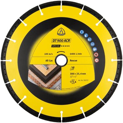 Klingspor, Sägeblatt, DT 900 ACR Special - Diamanttrennscheibe Klingspor, Sägeblatt, DT 900 ACR Special - Diamanttrennscheibe