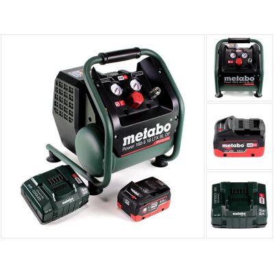 Metabo, Kompressor, Power 160-5 18 LTX BL OF Akku Kompressor 18 V 8,0 bar Brushless + 1x LiHD Akkupack 5,5 Ah + (5 l, 8 Bar) Metabo, Kompressor, Power 160-5 18 LTX BL OF Akku Kompressor 18 V 8,0 bar Brushless + 1x LiHD Akkupack 5,5 Ah + (5 l, 8 Bar)