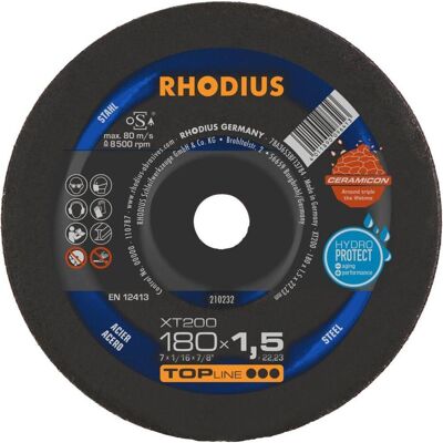 Rhodius, Sägeblatt, TOPline XT200 EXTENDED Extradünne Trennscheibe 180 x 1,5 x 22,23 mm Rhodius, Sägeblatt, TOPline XT200 EXTENDED Extradünne Trennscheibe 180 x 1,5 x 22,23 mm