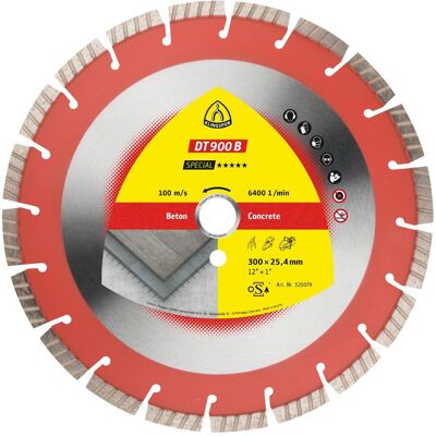 Klingspor, Sägeblatt, DT 900 B Special - Diamanttrennscheibe 300 x 25,4 mm Klingspor, Sägeblatt, DT 900 B Special - Diamanttrennscheibe 300 x 25,4 mm