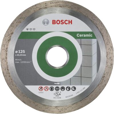 Bosch Professional Zubehör, Sägeblatt, Diamanttrennscheibe Standard for Ceramic, 125 x 22,23 x 1,6 x 7 mm, 10er-Pack Bosch Professional Zubehör, Sägeblatt, Diamanttrennscheibe Standard for Ceramic, 125 x 22,23 x 1,6 x 7 mm, 10er-Pack
