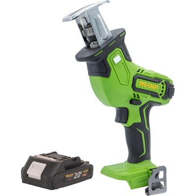Procraft, Säbelsäge, PSS30bb Akku Säbelsäge 20 V Brushless + 1x Akku 2,0 Ah - ohne Ladegerät Procraft, Säbelsäge, PSS30bb Akku Säbelsäge 20 V Brushless + 1x Akku 2,0 Ah - ohne Ladegerät