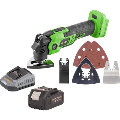Procraft, Multifunktionswerkzeug, PMT22bb Akku Multifunktionswerkzeug 20 V Brushless + 1x Akku 4,0 Ah + Ladegerät (Multifunktionswerkzeug) Procraft, Multifunktionswerkzeug, PMT22bb Akku Multifunktionswerkzeug 20 V Brushless + 1x Akku 4,0 Ah + Ladegerät (Multifunktionswerkzeug)