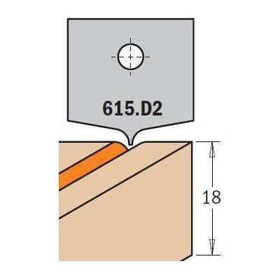 CMT ORANGE TOOLS - 615.D2 - HW 20x20x2 - Messer CMT ORANGE TOOLS - 615.D2 - HW 20x20x2 - Messer