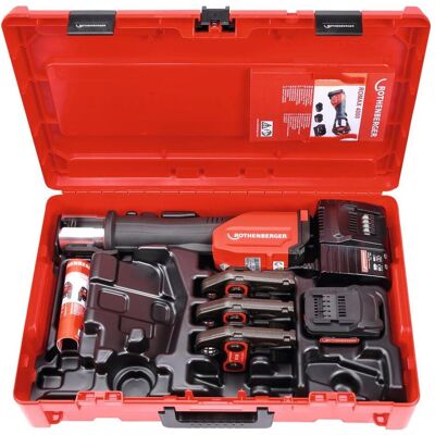 Rothenberger, Presswerkzeug, ROMAX 4000 Pressbacken-Set SV15-22-28 mm, 1x 4 Ah (Rohrpresse) Rothenberger, Presswerkzeug, ROMAX 4000 Pressbacken-Set SV15-22-28 mm, 1x 4 Ah (Rohrpresse)