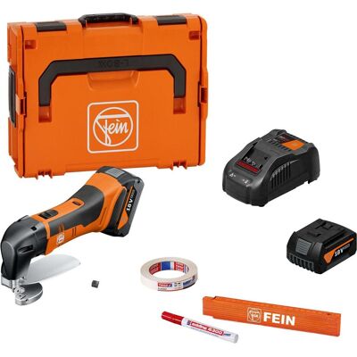 Fein, Elektroblechschere, Akku-Blechschere bis 1,6 mm ABLS 18 1.6 E AS Set 2x 5 Ah Fein, Elektroblechschere, Akku-Blechschere bis 1,6 mm ABLS 18 1.6 E AS Set 2x 5 Ah