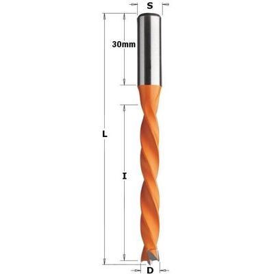 CMT 372.080.12 Dübelbohrer - 8mm, 10x30mm, Links - Dübelbohrer CMT 372.080.12 Dübelbohrer - 8mm, 10x30mm, Links - Dübelbohrer