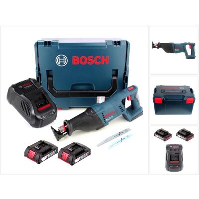 Bosch Professional, Säbelsäge, GSA 18 V-LI Akku Säbelsäge 18V + 2x Akku 2,0Ah + Ladegerät + L-Boxx Bosch Professional, Säbelsäge, GSA 18 V-LI Akku Säbelsäge 18V + 2x Akku 2,0Ah + Ladegerät + L-Boxx