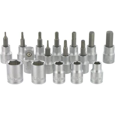 VAR, Bits, Satz M. 12 Bit-Einsätzen Adapter,Innenrund-Bits (Innensechskant, Innensechsrund TX) VAR, Bits, Satz M. 12 Bit-Einsätzen Adapter,Innenrund-Bits (Innensechskant, Innensechsrund TX)