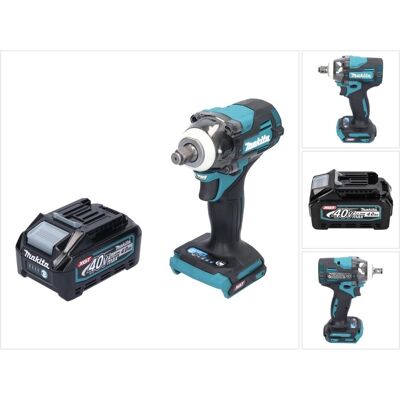 Makita, Bohrmaschine + Akkuschrauber, TW 004 GM1 Akku Schlagschrauber 40 V max. 1/2" 350 Nm XGT Brushless + 1x Akku 4,0 Ah - ohne L (Schlagschrauber) Makita, Bohrmaschine + Akkuschrauber, TW 004 GM1 Akku Schlagschrauber 40 V max. 1/2" 350 Nm XGT Brushless + 1x Akku 4,0 Ah - ohne L (Schlagschrauber)