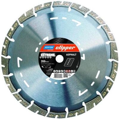 Symantec Norton Clipper, Sägeblatt, Clipper 70184694912 Extreme Asphalt Diamanttrennscheibe 450 x 25,4 mm Trocken/Nass Symantec Norton Clipper, Sägeblatt, Clipper 70184694912 Extreme Asphalt Diamanttrennscheibe 450 x 25,4 mm Trocken/Nass