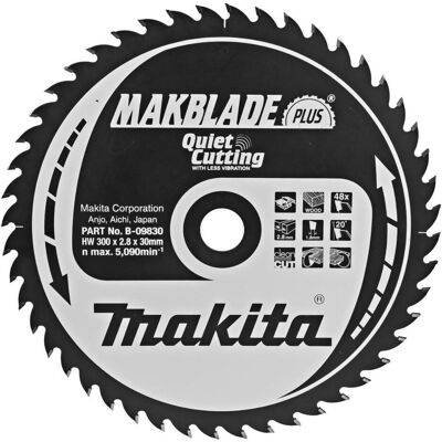 Makita, Sägeblatt, Kreissägeblatt für Holz 300x30mm T48 Makita, Sägeblatt, Kreissägeblatt für Holz 300x30mm T48