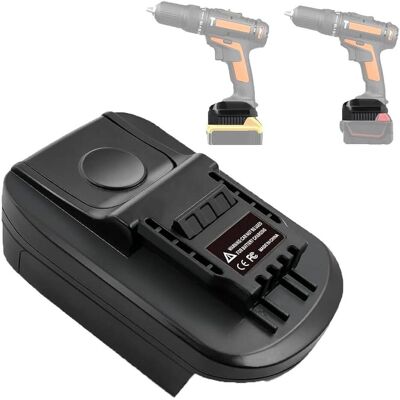 LKD, Werkzeugakku + Ladegerät, Akku-Adapter - DeWalt/Milwaukee 18V für Worx 4-polige Elektrowerkzeuge (18 V) LKD, Werkzeugakku + Ladegerät, Akku-Adapter - DeWalt/Milwaukee 18V für Worx 4-polige Elektrowerkzeuge (18 V)
