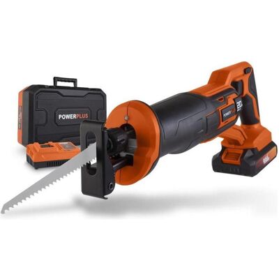 Powerplus, Säbelsäge, Dual Power Säbelsäge 20V - inkl. Akku 20V 2.0Ah und Ladegerät Powerplus, Säbelsäge, Dual Power Säbelsäge 20V - inkl. Akku 20V 2.0Ah und Ladegerät