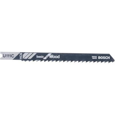 Bosch Professional Zubehör, Sägeblatt, Stichsägeblatt U 111 C Basic for Wood, 3er-Pack Bosch Professional Zubehör, Sägeblatt, Stichsägeblatt U 111 C Basic for Wood, 3er-Pack
