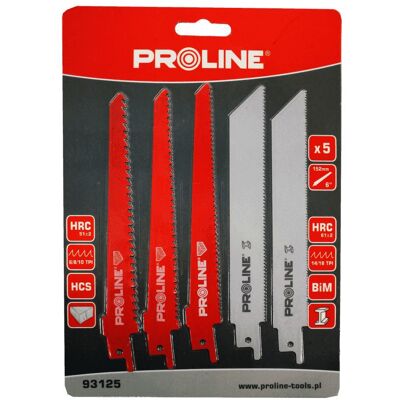 Proline, Sägeblatt, Pro-Line 5-teiliges Dekupiersägen-Set für Holz und Metall. (93125) Proline, Sägeblatt, Pro-Line 5-teiliges Dekupiersägen-Set für Holz und Metall. (93125)