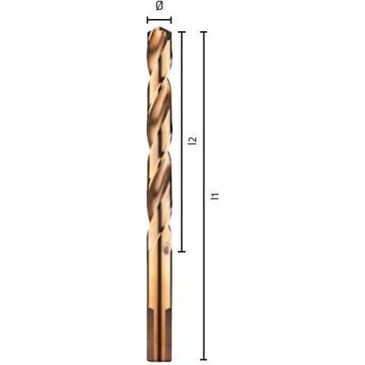 Alpen, Bohrereinsatz, Cobalt-Bohrer für HSS-Co 10,0 mm Metall mit poliertem 3-Flächen-Alpenhalter (0065601000100) (10.00 Millimeter) Alpen, Bohrereinsatz, Cobalt-Bohrer für HSS-Co 10,0 mm Metall mit poliertem 3-Flächen-Alpenhalter (0065601000100) (10.00 Millimeter)