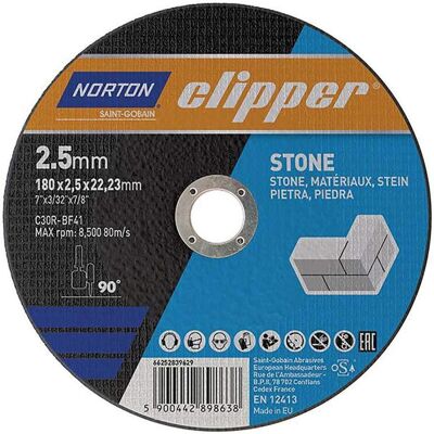 Symantec Norton, Sägeblatt, Trennscheibe Stein 180x2,5mm Symantec Norton, Sägeblatt, Trennscheibe Stein 180x2,5mm