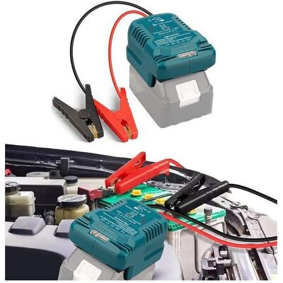 Lakuda, Starthilfe, Notladegerät für 12V-Starterbatterie mit Ihrer Makita 18V Lithiumbatterie (100 A) Lakuda, Starthilfe, Notladegerät für 12V-Starterbatterie mit Ihrer Makita 18V Lithiumbatterie (100 A)