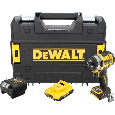 DeWalt, Bohrmaschine + Akkuschrauber, DCF 860 D1T Akku Schlagschrauber 18 V 282 Nm 1/4" Brushless + 1x Akku 2,0 Ah + Ladegerät + (Schlagschrauber) DeWalt, Bohrmaschine + Akkuschrauber, DCF 860 D1T Akku Schlagschrauber 18 V 282 Nm 1/4" Brushless + 1x Akku 2,0 Ah + Ladegerät + (Schlagschrauber)