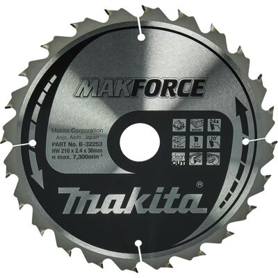 Makita, Sägeblatt, MAKFORCE Sägeb. 210x30x24Z Makita, Sägeblatt, MAKFORCE Sägeb. 210x30x24Z