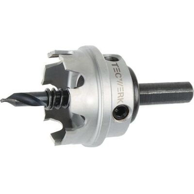Tecwerk, Lochsäge, Lochsäge Sägen-Ø 68 mm Schnitttiefe 4 mm HM-bestückt mit Bohrer und Feder (68 mm) Tecwerk, Lochsäge, Lochsäge Sägen-Ø 68 mm Schnitttiefe 4 mm HM-bestückt mit Bohrer und Feder (68 mm)