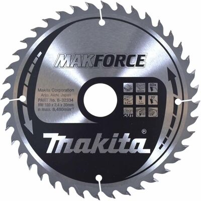 Makita, Sägeblatt, Sägebblatt MAKFORCE 180x30x40Z Makita, Sägeblatt, Sägebblatt MAKFORCE 180x30x40Z