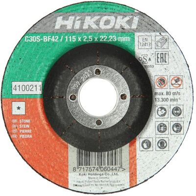 Hikoki, Sägeblatt, Zubehör 4100212-25 C24R Trennscheibe für Stein 125 x 3 x 22,23 mm pro 25 Stück Hikoki, Sägeblatt, Zubehör 4100212-25 C24R Trennscheibe für Stein 125 x 3 x 22,23 mm pro 25 Stück