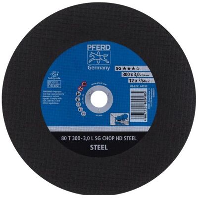 Pferd, Sägeblatt, CHOPSAW stat. Trennscheiben 80 T 300-3,0 L SG CHOP HD STEEL/25,4 Pferd, Sägeblatt, CHOPSAW stat. Trennscheiben 80 T 300-3,0 L SG CHOP HD STEEL/25,4