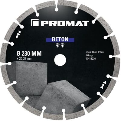 Promat, Sägeblatt, Diamanttrennscheibe UNIVERSAL BETON Promat, Sägeblatt, Diamanttrennscheibe UNIVERSAL BETON