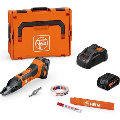 Fein, Elektroblechschere, Akku-Schlitzschere bis 1,6 mm ABSS 18 1.6 E AS Set 2x 5 Ah Fein, Elektroblechschere, Akku-Schlitzschere bis 1,6 mm ABSS 18 1.6 E AS Set 2x 5 Ah