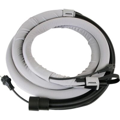 Mirka, Industriestaubsauger Zubehör, Manschette KIT Absaugschlauch 4m mit integriertem Kabel 230V für DEOS, DEROS & LEROS ( M Mirka, Industriestaubsauger Zubehör, Manschette KIT Absaugschlauch 4m mit integriertem Kabel 230V für DEOS, DEROS & LEROS ( M
