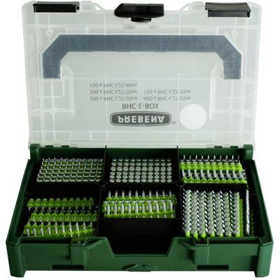 Prebena, Tackerklammern + Tackernägel, RHC-L-BOX Beton-Stahlstifte Produktabmessung, Länge 20 mm, 25 mm, 30 mm Prebena, Tackerklammern + Tackernägel, RHC-L-BOX Beton-Stahlstifte Produktabmessung, Länge 20 mm, 25 mm, 30 mm