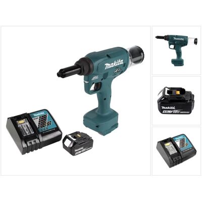 Makita, Tacker + Nagelpistole, DRV 250 RM1 Akku Blindnietsetzgerät 18V 20kN Brushless + 1x Akku 4,0Ah + Ladegerät Makita, Tacker + Nagelpistole, DRV 250 RM1 Akku Blindnietsetzgerät 18V 20kN Brushless + 1x Akku 4,0Ah + Ladegerät