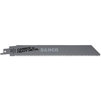 Bahco Sägeblatt, Hartmetallbestückte Säbelsägeblätter für Schwermetall - 8 TPI 228 mm Bahco Sägeblatt, Hartmetallbestückte Säbelsägeblätter für Schwermetall - 8 TPI 228 mm