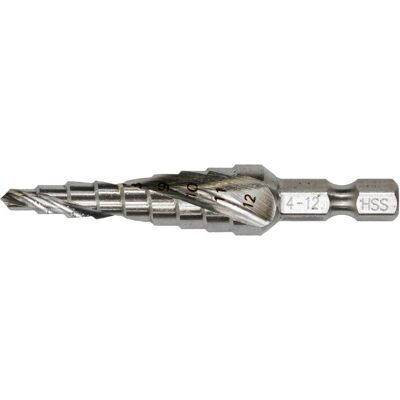 Makita, Bohrereinsatz, HSS Stufenbohrer 4-12 mm - D (4 - 12) Makita, Bohrereinsatz, HSS Stufenbohrer 4-12 mm - D (4 - 12)