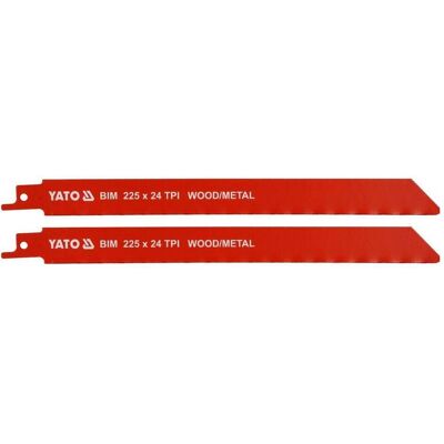 Yato, Sägeblatt, brzeszczoty BIM 225mm 24TPI 2 sztuki (YT-33934) Yato, Sägeblatt, brzeszczoty BIM 225mm 24TPI 2 sztuki (YT-33934)