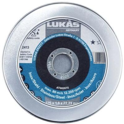 Lukas, Sägeblatt, LUKAS-ERZETT T41 125 AT002672V9807010 Trennscheiben-Set 125 mm 10 St. Lukas, Sägeblatt, LUKAS-ERZETT T41 125 AT002672V9807010 Trennscheiben-Set 125 mm 10 St.