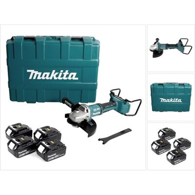 Makita, Winkelschleifer, DGA 900 G4KX2 Akku Winkelschleifer 36V ( 2x18V ) 230mm Brushless + 4x Akku 6,0Ah + Ezynut + (230 mm) Makita, Winkelschleifer, DGA 900 G4KX2 Akku Winkelschleifer 36V ( 2x18V ) 230mm Brushless + 4x Akku 6,0Ah + Ezynut + (230 mm)