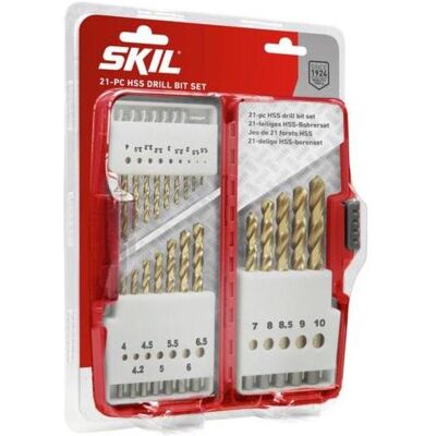 Skil Satz mit 21 HSS-Bohrern - Bohrerset Skil Satz mit 21 HSS-Bohrern - Bohrerset
