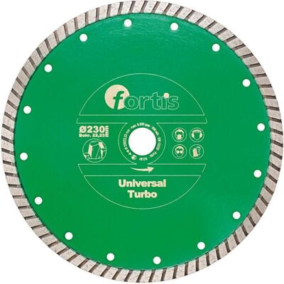 Fortis Sägeblatt, Diamant Trennscheibe Universal Turbo 300 mm turbosegmentiert Fortis Sägeblatt, Diamant Trennscheibe Universal Turbo 300 mm turbosegmentiert