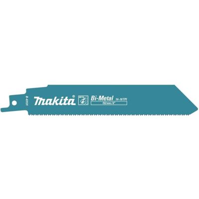 Makita, Sägeblatt, B-43131 Tiesinio pjūklo pjūkleliai BIM 152x1,1mm (14+18tpi), 5Vnt., Metalui 3-8mm, vamzdžiams <100mm Makita, Sägeblatt, B-43131 Tiesinio pjūklo pjūkleliai BIM 152x1,1mm (14+18tpi), 5Vnt., Metalui 3-8mm, vamzdžiams <100mm