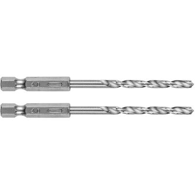 Graphite, Bohrereinsatz, Sechskant-Metallbohrer 4,0 mm, 2 Stück. (4 Millimeter) Graphite, Bohrereinsatz, Sechskant-Metallbohrer 4,0 mm, 2 Stück. (4 Millimeter)