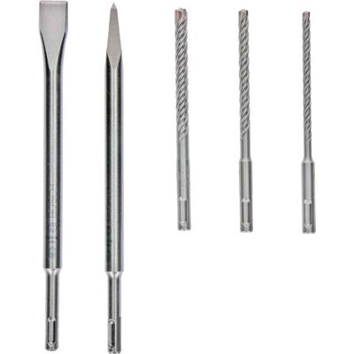 Bosch Zubehör, Bohrereinsatz, SDS-Plus Bit- und Meissel-Set 5-teilig (10 Millimeter, 6 Millimeter, 8 Millimeter) Bosch Zubehör, Bohrereinsatz, SDS-Plus Bit- und Meissel-Set 5-teilig (10 Millimeter, 6 Millimeter, 8 Millimeter)