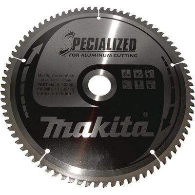 Makita, Sägeblatt, KLINGE 260x30mm 80 ZÄHNE ALUMINIUM Makita, Sägeblatt, KLINGE 260x30mm 80 ZÄHNE ALUMINIUM