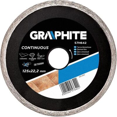 Graphite Diamantscheibe 125x22x6,0x2,2 mm Kontinuierlich Mpa En13236 Graphite Diamantscheibe 125x22x6,0x2,2 mm Kontinuierlich Mpa En13236