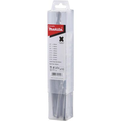 Makita, Bohrereinsatz, Hammerbohrer-Set 10teilig D-41 (10 mm, 12 mm, 6 mm, 7 mm, 8 mm) Makita, Bohrereinsatz, Hammerbohrer-Set 10teilig D-41 (10 mm, 12 mm, 6 mm, 7 mm, 8 mm)