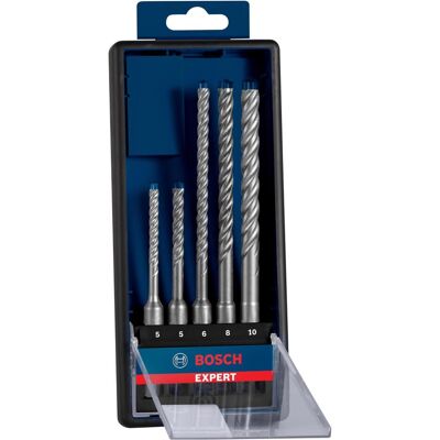 Bosch Professional Zubehör, Bohrereinsatz, EXPERT SDS plus-7X Hammerbohrer-Set, 5/6/6/8/10 mm, 5-tlg. (10.0 mm, 5.0 mm, 6.0 mm, Ø 8.0 mm) Bosch Professional Zubehör, Bohrereinsatz, EXPERT SDS plus-7X Hammerbohrer-Set, 5/6/6/8/10 mm, 5-tlg. (10.0 mm, 5.0 mm, 6.0 mm, Ø 8.0 mm)